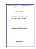 Phát triển ngành hàng nấm ăn vùng đồng bằng sông hồng