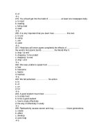 Tuyển tập đề trắc nghiệm anh văn_8 potx