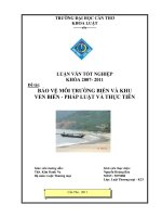 bảo vệ môi trường biển và khu ven biển  pháp luật và thực tiễn