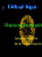 Bài giảng môn lịch sử: Lịch sử lớp 6 pptx