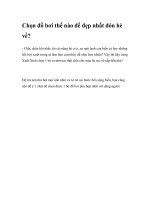 Chọn đồ bơi thế nào để đẹp nhất đón hè về? docx