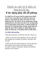 Thuốc ức chế ACE điều trị tăng huyết áp: 8 tác dụng phụ cần đề phòng doc