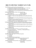 1000 CÂU HỎI TRẮC NGHIỆM VẬT LÝ (P8) potx