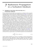 Radio Propagation and Remote Sensing of the Environment - Chapter 7 docx