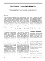 Hệ thống phân loại trong Chỉnh hình pps