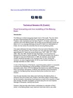 Flood forecasting and River modelling of the Mekong basin