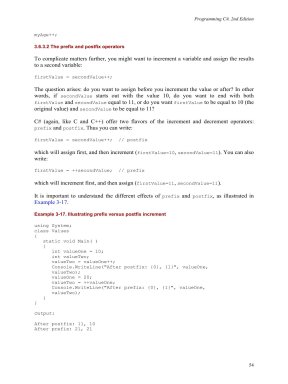 Programming C# - part 2 doc