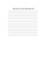 Khảo sát nhu cầu tiêu dùng sản phẩm bia chai trên địa bàn thành phố quy nhơn