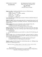 ĐỀ THI KHẢO SÁT CHẤT LƯỢNG HSG CẤP HUYỆN NĂM HỌC 2011 Môn: HOÁ HỌC doc