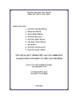 XÂY DỰNG QUY TRÌNH CHẾ tạo tàu 56000 DWT tại HUYNDAI VINASHIN và CHẾ tạo mô HÌNH