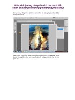 Giáo trình hướng dẫn phân tích các cách điều chỉnh ảnh bằng vanishing point trong photoshop phần 1 doc