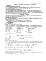 phương pháp giải nhanh hóa học