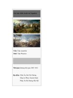 Các cuộc chiến tranh của NapoléonTrên: Trận Austerlitz Dưới: Trận potx