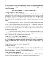 lập một dự án để triển khai ước lượng hàm sản xuất ngắn hạn của một mặt hàng cụ thể của doanh nghiệp sản xuất với hai yếu tố đầu vào vốn và lao động