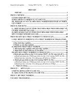 skkn xây dựng và tuyển chọn một số bài trắc nghiệm khách quan nhiều lựa chọn về tính chất hóa học mà học sinh dễ nhầm trong chương trình thpt