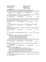 ĐỀ THI HỌC KÌ II Môn: Vật Lí 12 ppt