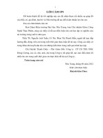 Xây dựng chương trình quản lý chất lượng theo HACCP cho mặt hàng cá tra fillet đông IQF