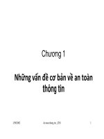 Những vấn đề cơ bản về an toàn thông tin