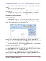 GIÁO TRÌNH Tìm hiểu Microsoft Word 2007 phiên bản tiếng việt(Lê Văn Hiếu) - 6 pptx