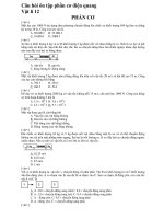 Câu hỏi ôn tập phần cơ điện quang Vật lí 12 doc