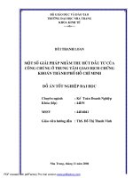 MỘT số GIẢI PHÁP NHẰM THU hút đầu tư của CÔNG CHÚNG ở TRUNG tâm GIAO DỊCH CHỨNG KHOÁN THÀNH PHỐ hồ CHÍ MINH