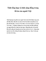 Tính tổng hợp và tính cộng đồng trong lối ăn của người ViệtTính tổng ppt