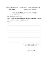 Nghiên cứu nhu cầu mua sắm của khách du lịch quốc tế đối với các sản phẩm thủ công mỹ nghệ tại khánh hòa