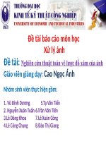XLA-Lược đồ xám nhóm 2(Thảo luận) ppsx