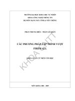 Các phương pháp lậptrình vượt bức tường lửa (Phan Trung Hieu vs Trần Lê Quân) -1 potx