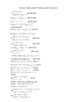 PHƯƠNG TRÌNH LOGARIT TRONG CÁC ĐỀ THI ĐẠI HỌC pptx