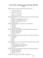 BÀI TẬP TRẮC NGHIỆM LUYỆN THI ĐẠI HỌC MÔN HÓA ĐỀ 11 pptx