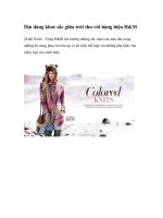 Dịu dàng khoe sắc giữa trời thu với hàng hiệu H&M ppsx