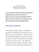 Ăn uống thời hiện đại: Mỗi ngày nửa ký rau tươi! ppt