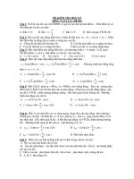 ĐỀ KIỂM TRA HỌC KÌ MÔN: VẬT LÍ 12- ĐỀ 001 ppsx