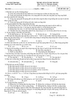 THI HỌC KÌ II NĂM HỌC 2010-2011 Môn: Vật lý - Đề 149 pdf