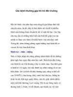 Các bệnh thường gặp khi trẻ đến trường ppt