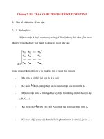 Chương 2: MA TRẬN VÀ HỆ PHƯƠNG TRÌNH TUYẾN TÍNH pot