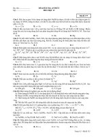 ĐỀ KIỂM TRA 45 PHÚT HOÁ HỌC 12 Mã đề 177 pps