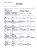 KIỂM TRA 45 PHÚT Môn: HÓA 12 Nâng cao pps