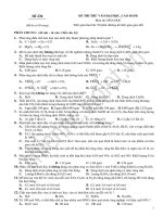 ĐỀ THI THỬ VÀO ĐẠI HỌC, CAO ĐẲNG Môn thi: HÓA - Đề 236 pdf