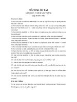 Đề cương ôn tập môn Vi sinh môi trường