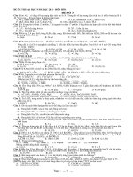 ĐỀ ÔN THI ĐẠI HỌC NĂM HỌC 2011 - MÔN HÓA pptx