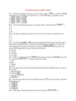 Đề thi thử môn hóa TN-THPT - Đề 185 ppsx