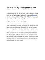 Ẩm thực Hà Nội – nơi hội tụ tinh hoa pptx