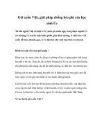 Gỏi cuốn Việt, giải pháp chống béo phì của học sinh Úc pps