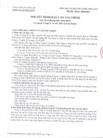 tổng công ty sông đà công ty cổ phần sông đà 6 thuyết minh báo cáo tài chính lũy kế 6 tháng đầu năm 2013 cơ quan công ty  và các đơn vị  trực thuộc