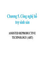 Công nghệ sinh học chức năng Động vật: Công nghệ hỗ trợ sinh sản potx