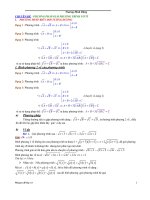 Phương pháp giải phương trình vô tỷ