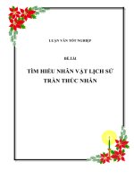 Đề tài:Tìm hiểu nhân vật Trần Thúc Nhẫn pps