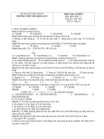 KIỂM TRA 45 PHÚT Môn: HOÁ HỌC 11 Năm học: 200- 2011 Tiết 61 docx